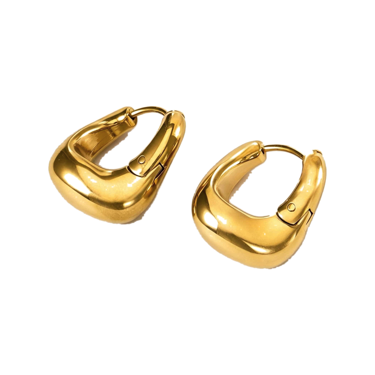 Arc Earrings shown from the reverse side