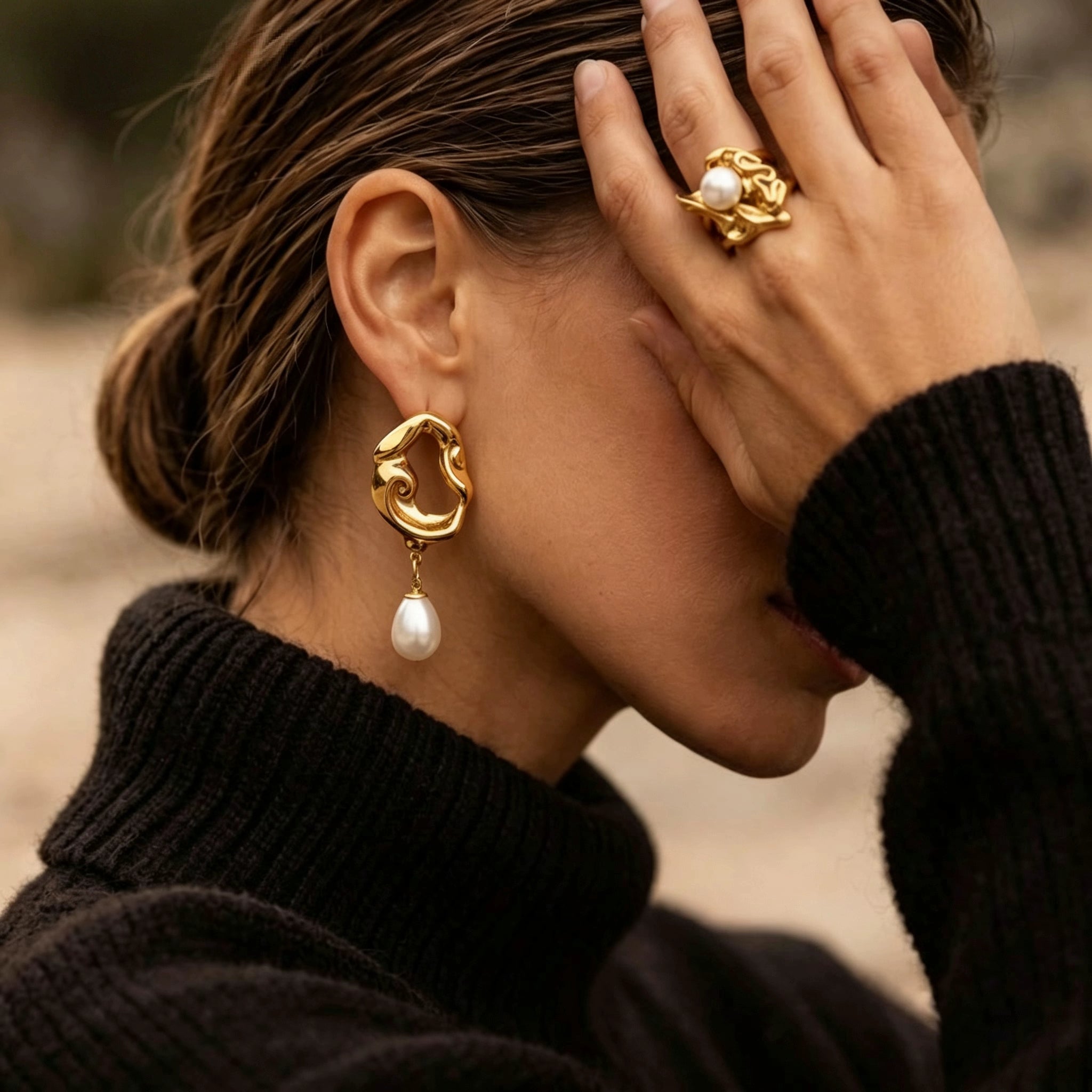 Tide Pearl Earrings